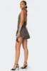 Shredded Backless Halter Mini Dress sold by Edikted