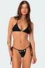 Puka Charm Triangle Bikini Top sold by Edikted