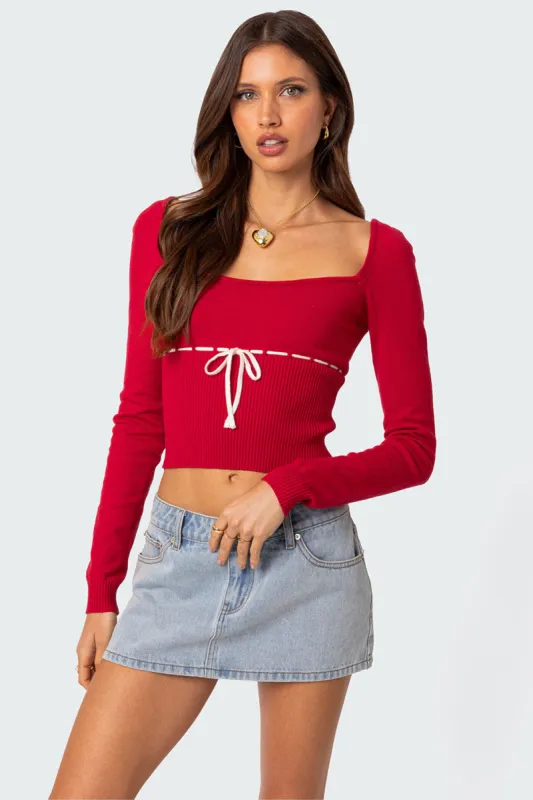 Natasha Knit Top sold by Edikted