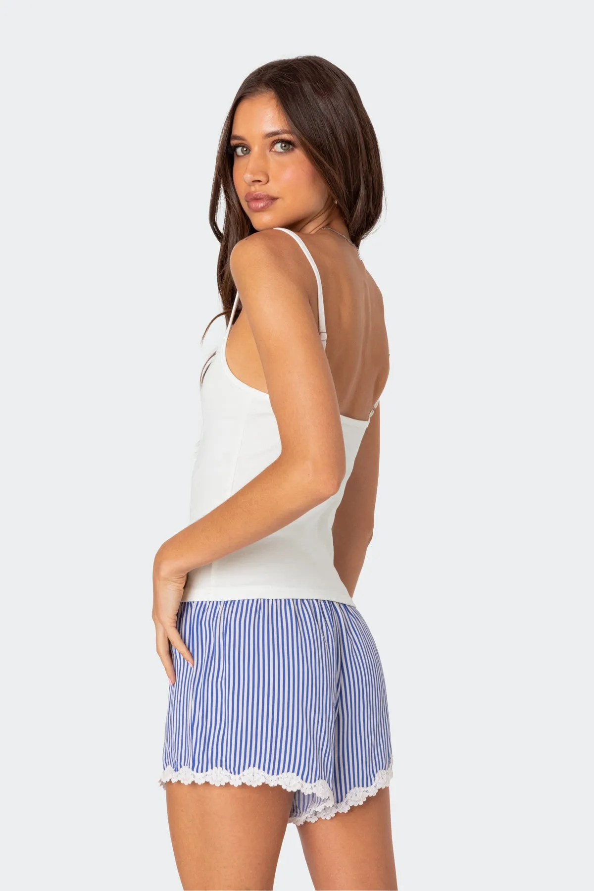 Gretchen Lace Trim Tank Top sold by Edikted product image thumbnail 5