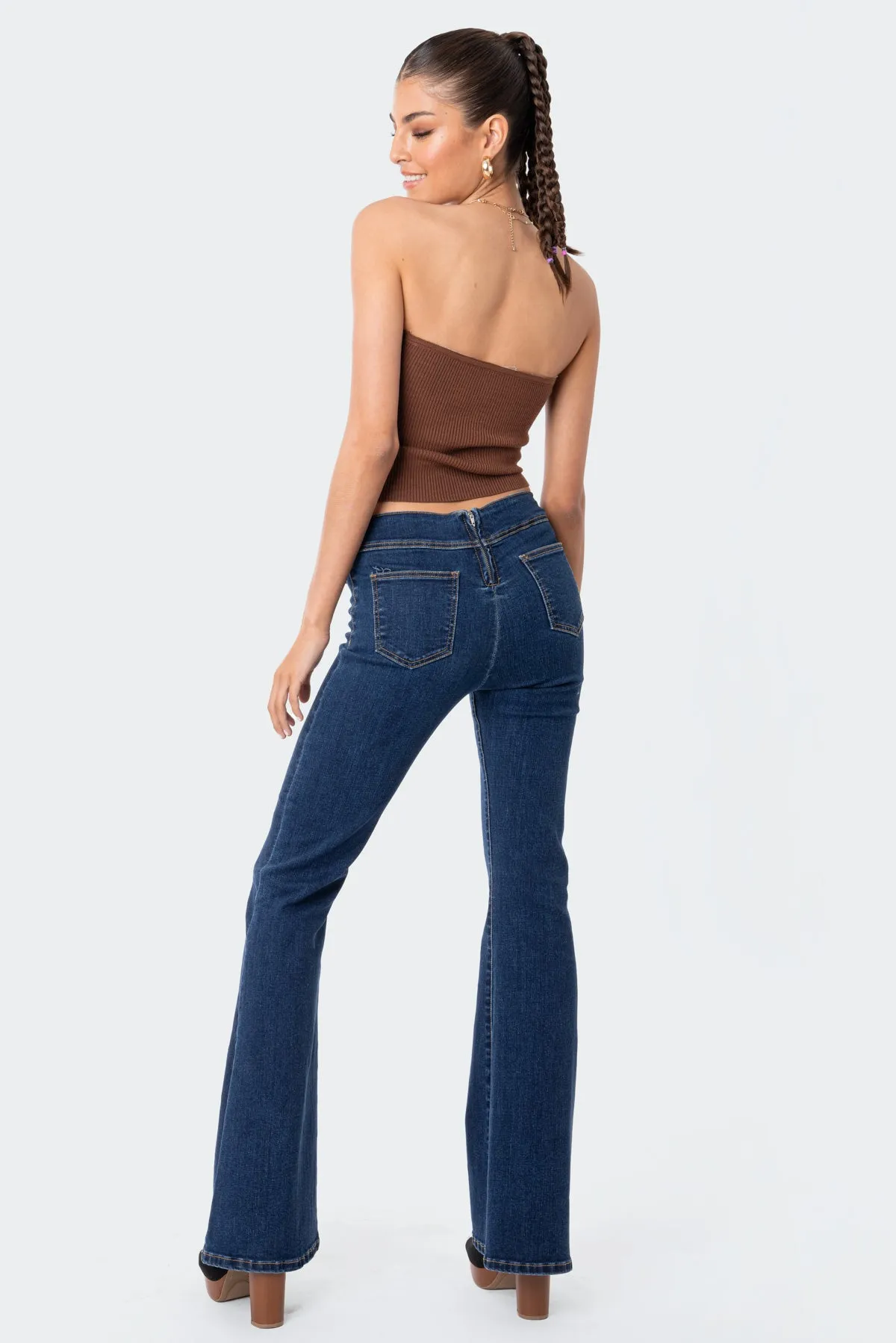 Knitted Sweetheart Strapless Top sold by Edikted product image thumbnail 5