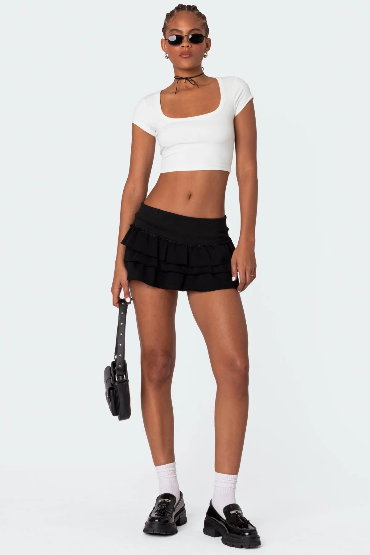 Ricki Cropped T Shirt sold by Edikted product image thumbnail 2