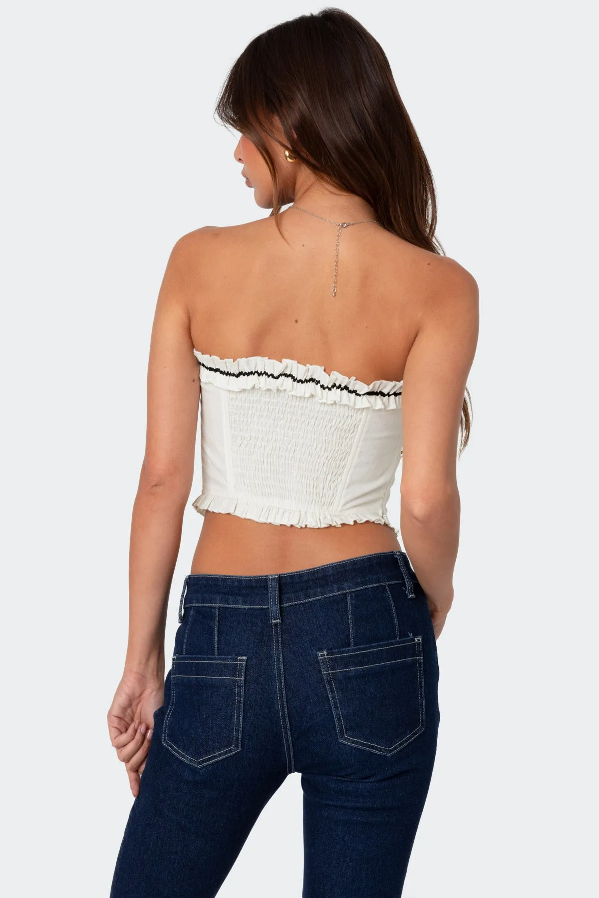 Coralie Ruffled Corset sold by Edikted product image thumbnail 5