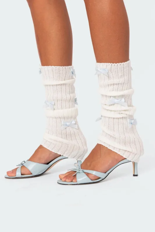 Bow Leg Warmers sold by Edikted
