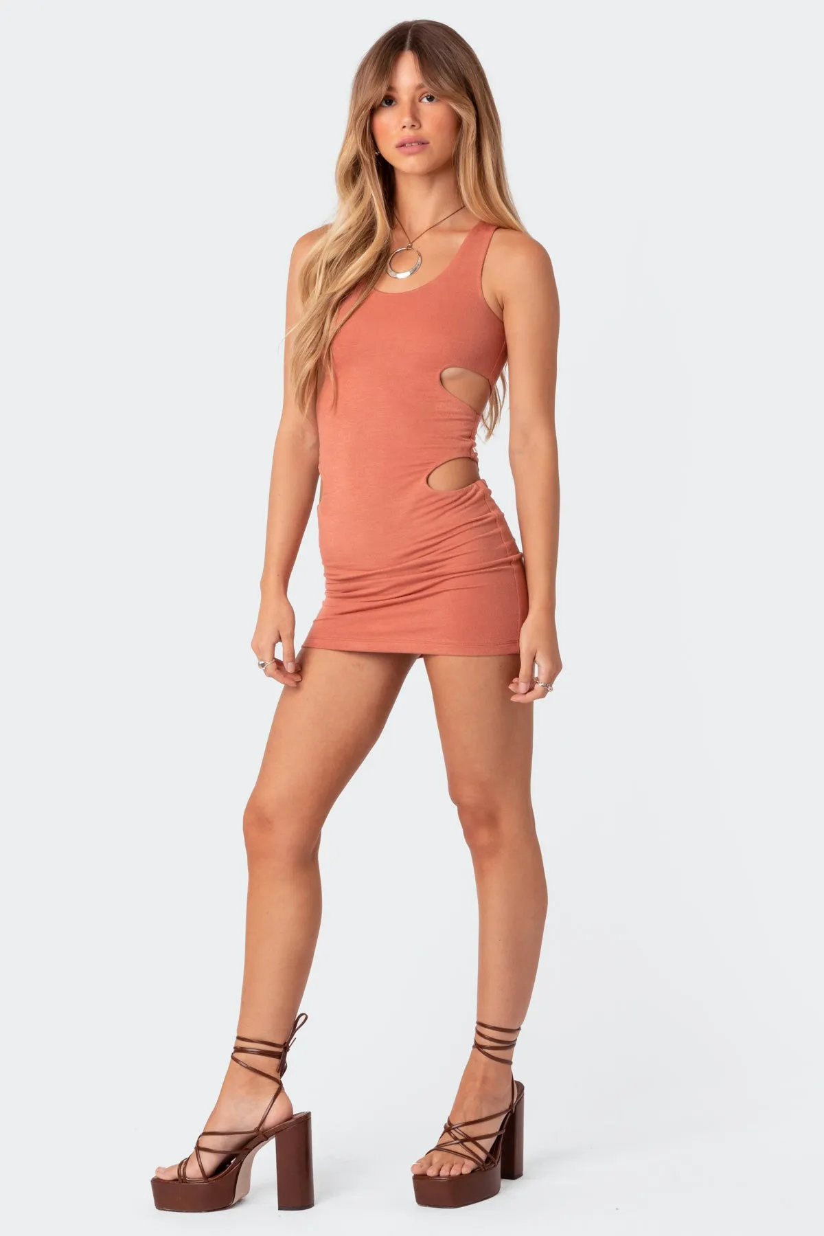Wilma Cut Out Knit Mini Dress sold by Edikted product image thumbnail 2
