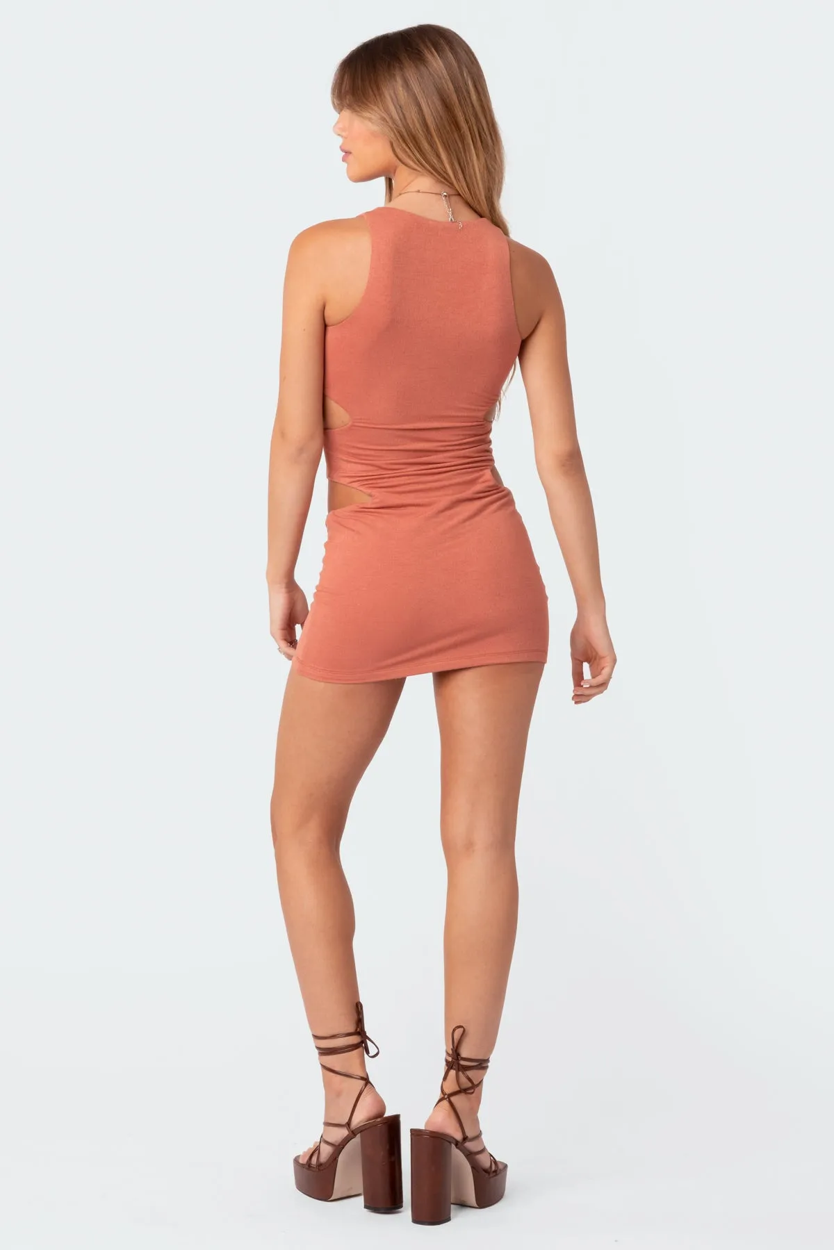 Wilma Cut Out Knit Mini Dress sold by Edikted product image thumbnail 3