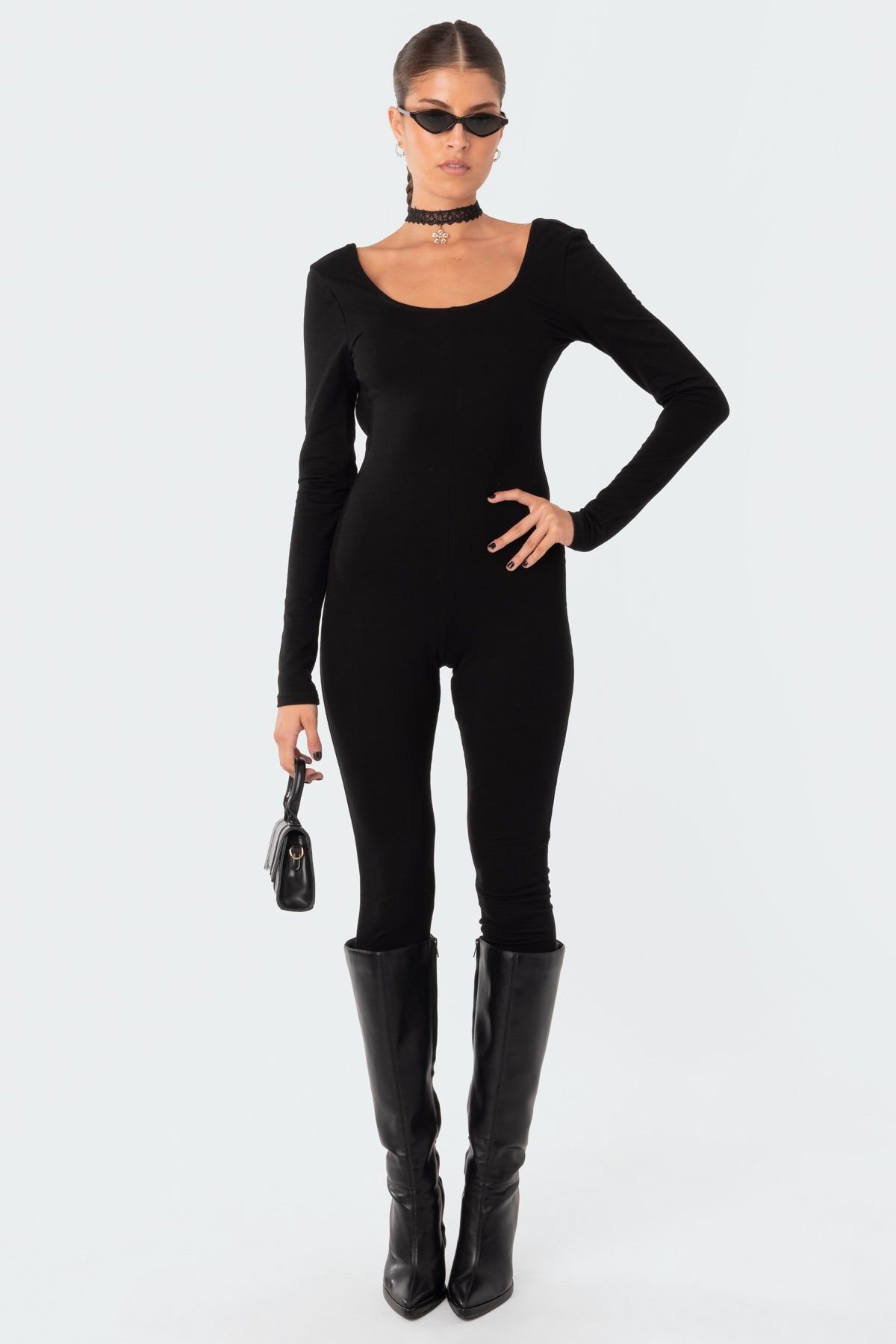 Hallie Open-Back Jumpsuit sold by Edikted product image thumbnail 5