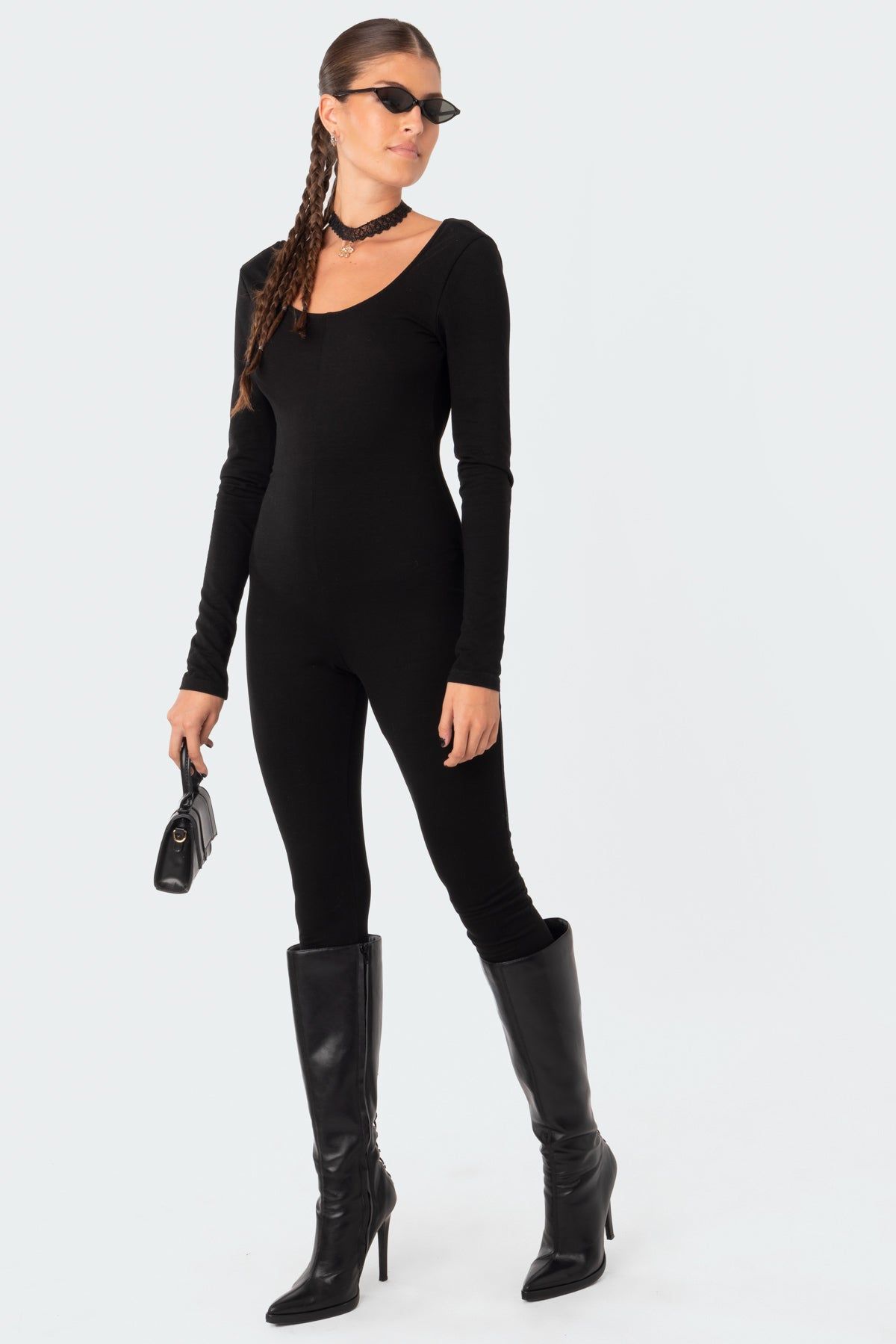 Hallie Open-Back Jumpsuit sold by Edikted product image thumbnail 4