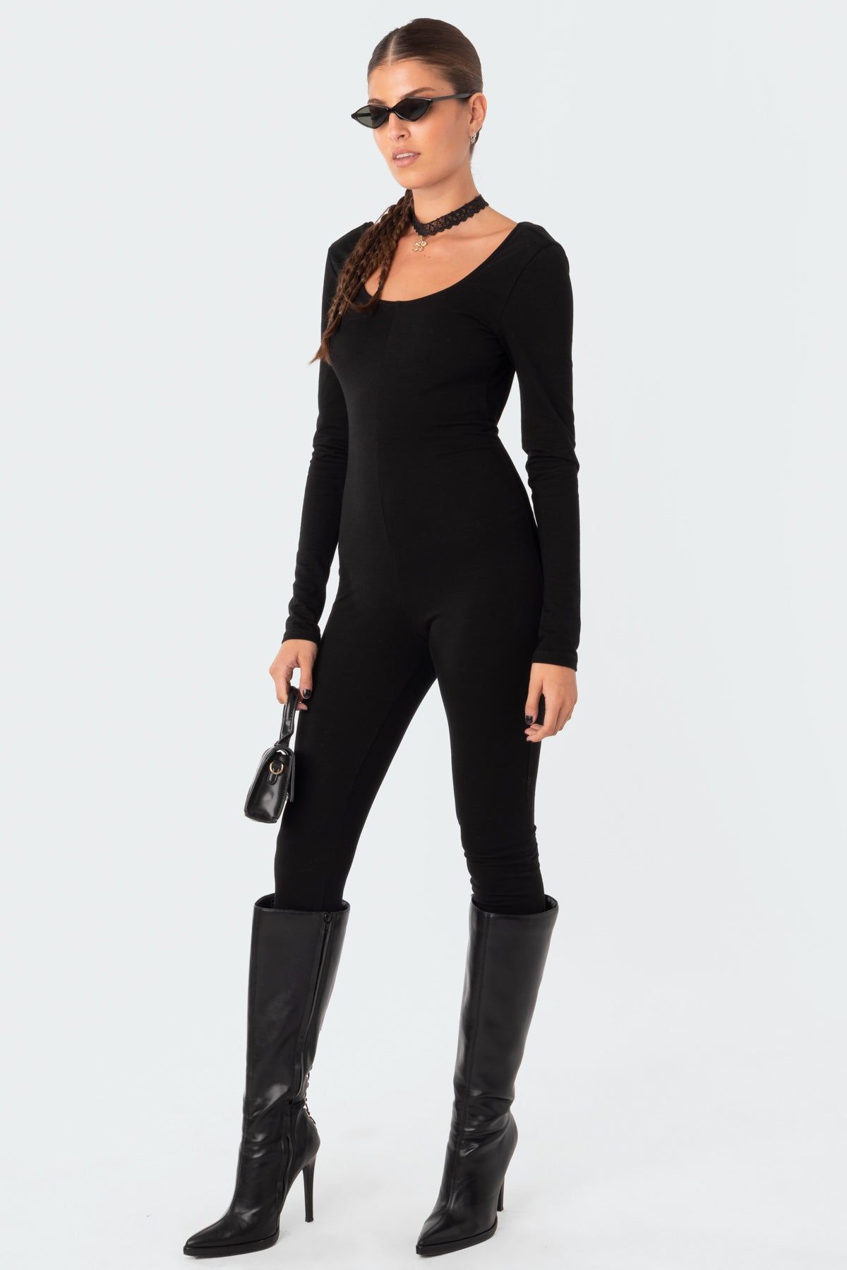 Hallie Open-Back Jumpsuit sold by Edikted product image thumbnail 3