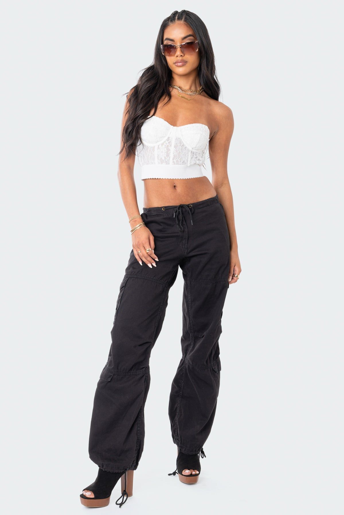 Lola Lace Corset Top sold by Edikted product image thumbnail 3