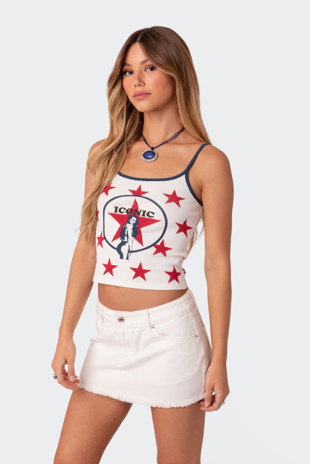 Worldwide Icon Tank Top sold by Edikted product image thumbnail 3