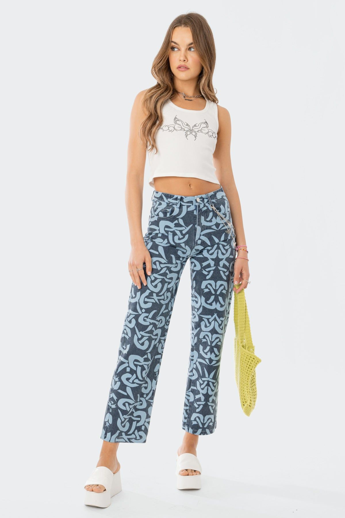 Girl Tribe Diamond Tank Top sold by Edikted product image thumbnail 3