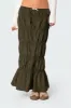 Tiered Scrunch Maxi Skirt sold by Edikted