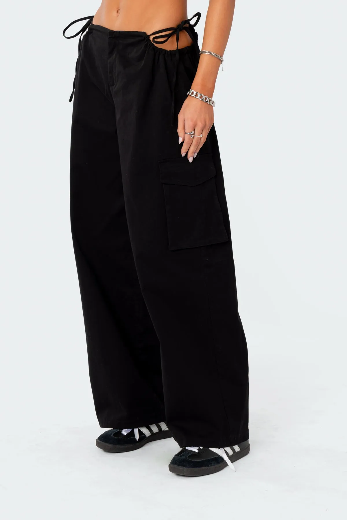 Carlo Low Rise Side Cut Out Cargo Pants sold by Edikted product image thumbnail 4