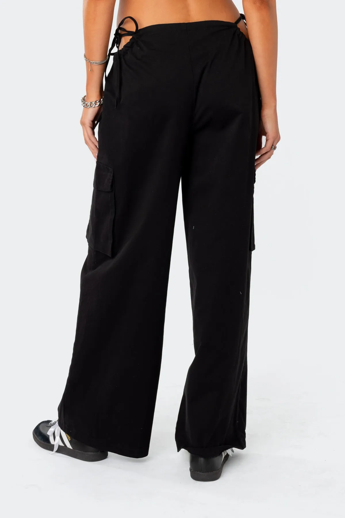 Carlo Low Rise Side Cut Out Cargo Pants sold by Edikted product image thumbnail 5