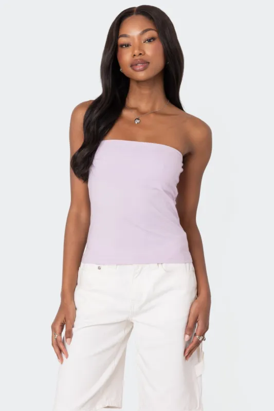 Built In Bra Tube Top sold by Edikted