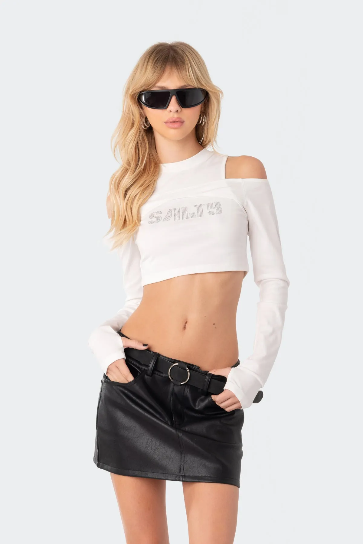 Salty Rhinestone Two-Piece Top sold by Edikted product image thumbnail 3