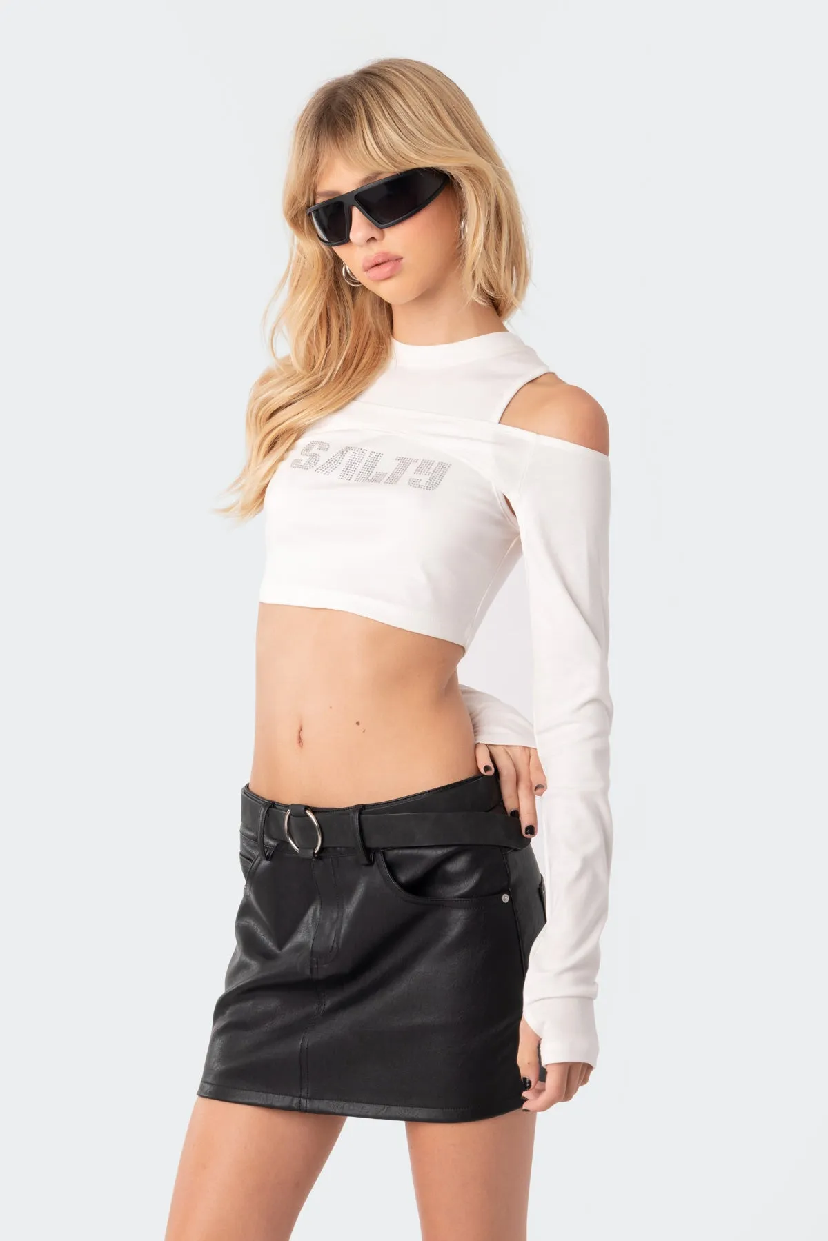 Salty Rhinestone Two-Piece Top sold by Edikted product image thumbnail 4