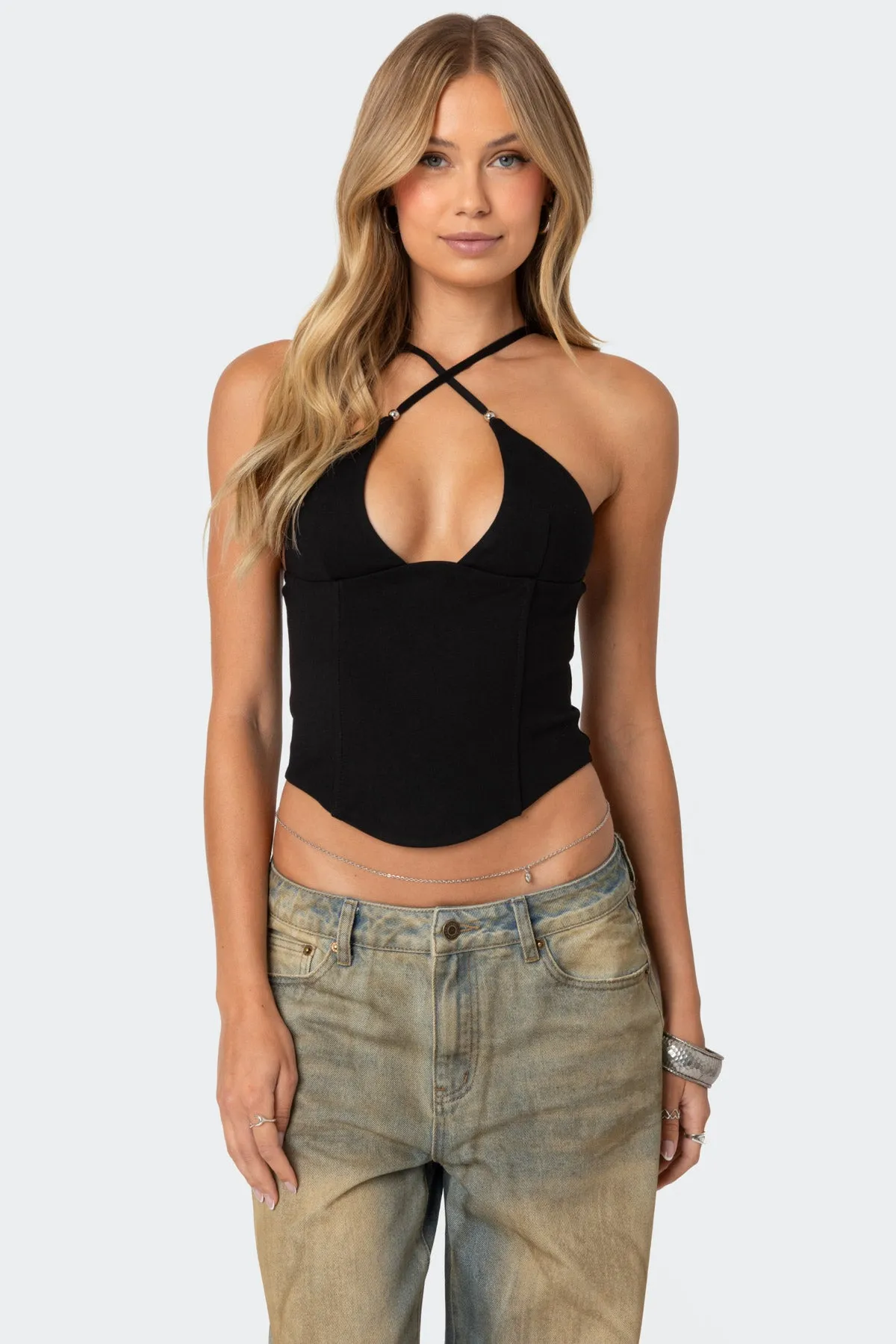 r*i様 melt the lady lace up layered corse melt the lady lace up layered corset