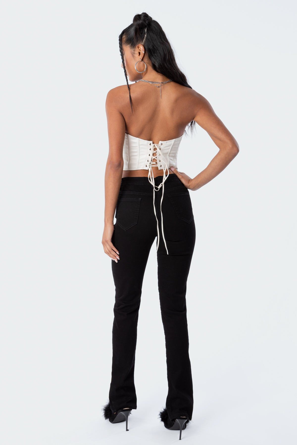 Mina Pu Strapless Corset Top sold by Edikted product image thumbnail 4