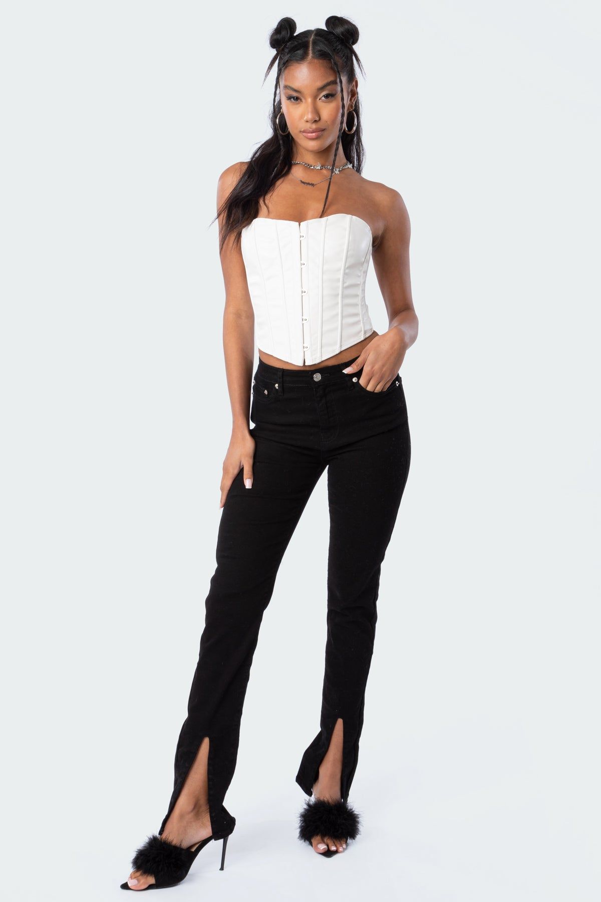 Mina Pu Strapless Corset Top sold by Edikted product image thumbnail 2