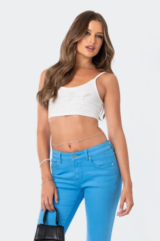 Star Girl Crop Top sold by Edikted