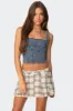 Pollie Denim Bustier Top sold by Edikted