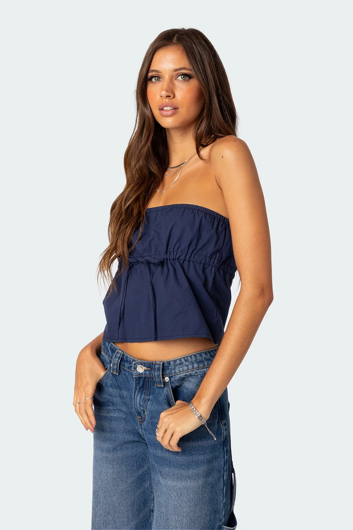 Reva Strapless Top sold by Edikted product image thumbnail 3