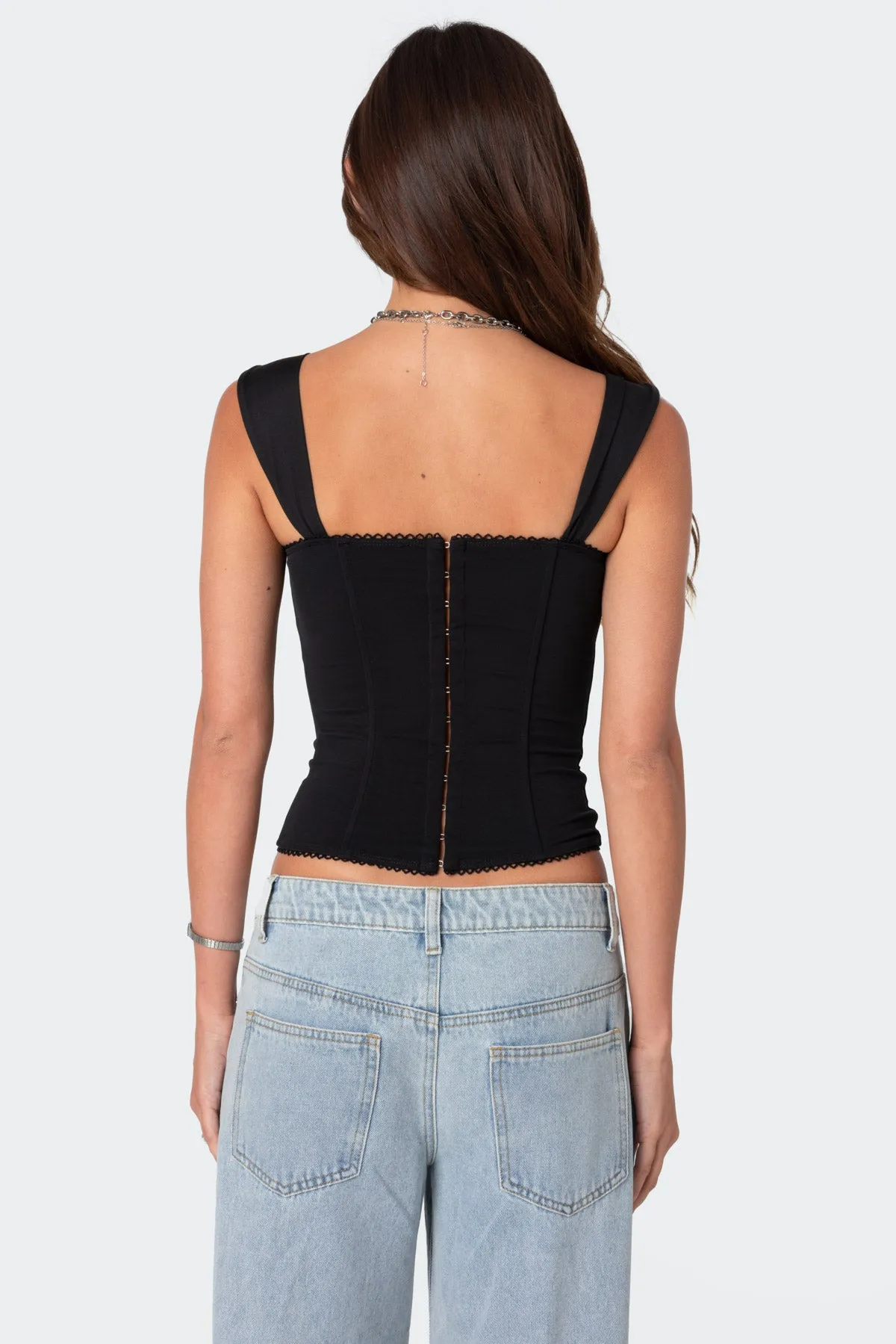 Marcella Wide Strap Corset sold by Edikted product image thumbnail 5