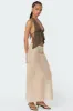 Freda Open Back Chiffon Top sold by Edikted