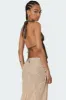 Freda Open Back Chiffon Top sold by Edikted