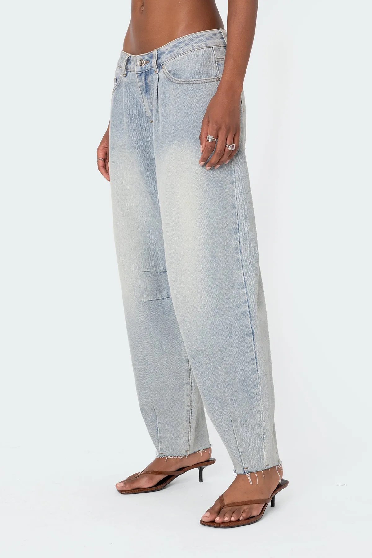 Balloon Washed Low Rise Jeans sold by Edikted product image thumbnail 5