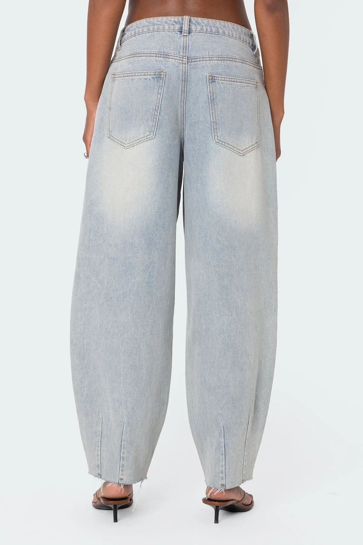 Balloon Washed Low Rise Jeans sold by Edikted product image thumbnail 4