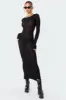 London Knitted Open Back Maxi Dress sold by Edikted