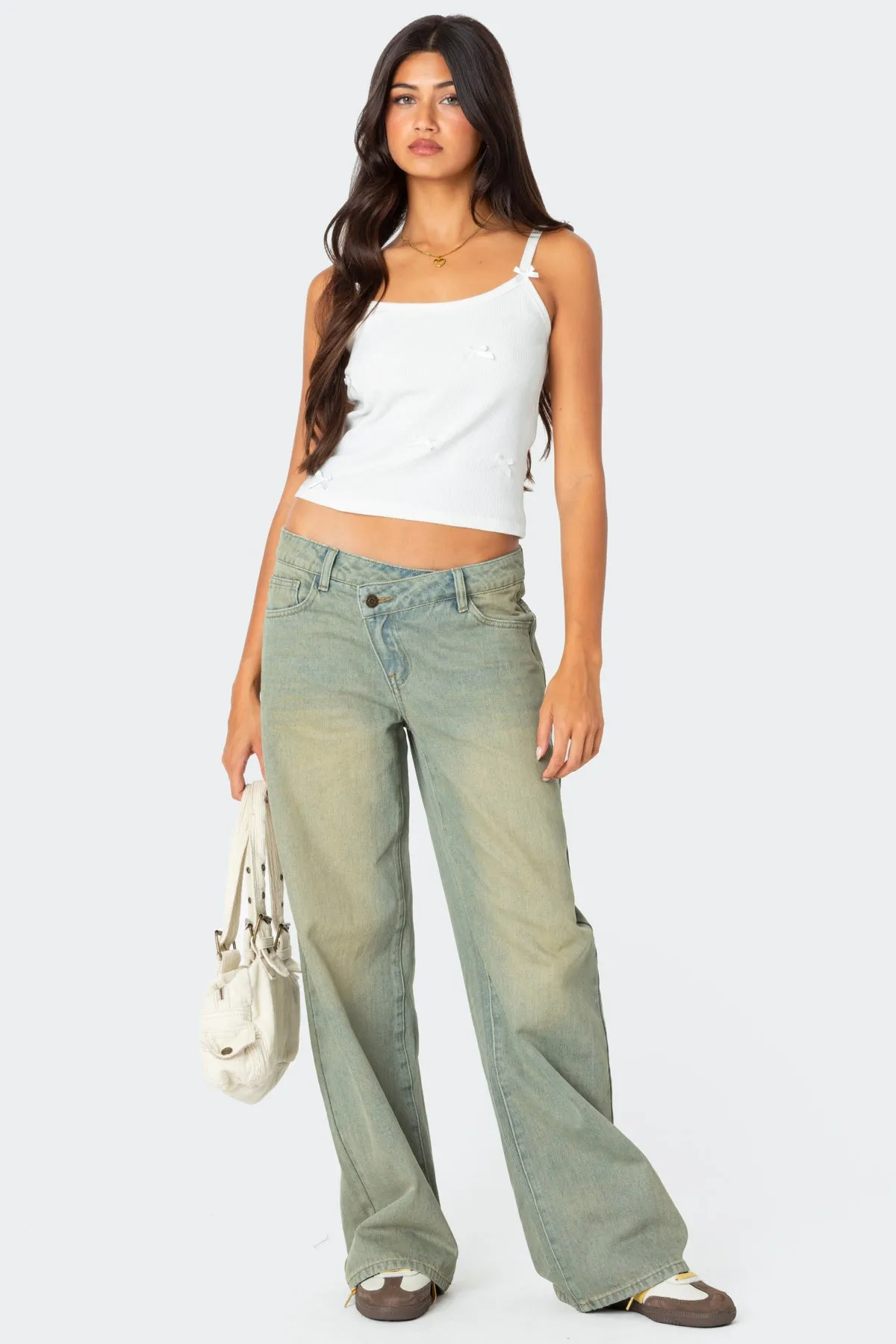 Emilia Ribbed Bow Tank Top sold by Edikted product image thumbnail 2