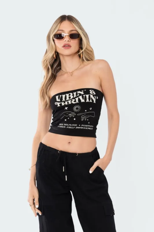 Vibin Tube Top sold by Edikted