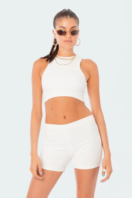 Zoella Ribbed Crop Top sold by Edikted