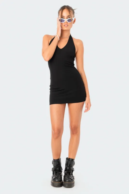 Eadie Halter Mini Dress sold by Edikted