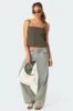 Button Up Linen Look Tank Top sold by Edikted