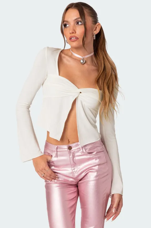 Maxine Twist Front Top sold by Edikted