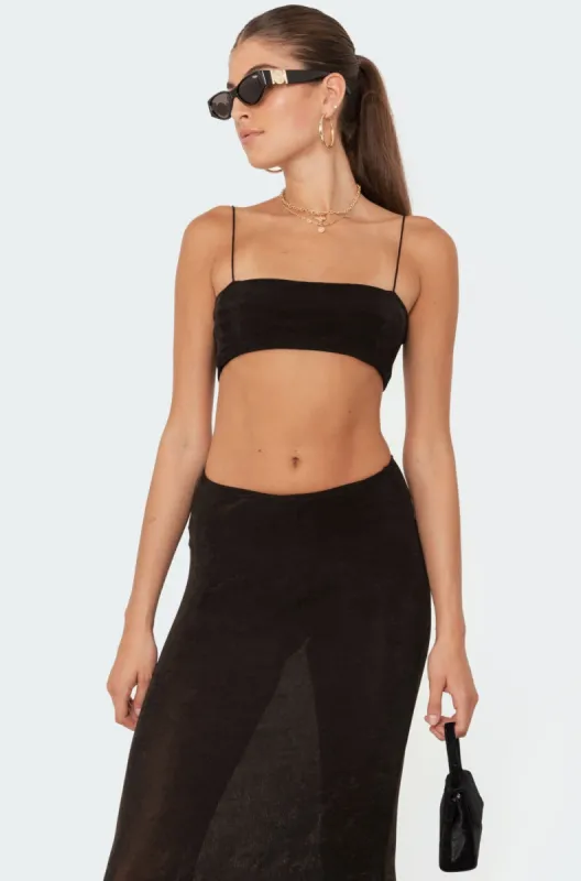 Shelby Crop Top sold by Edikted