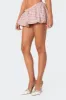 Plaid Bubble Micro Skort sold by Edikted