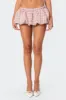 Plaid Bubble Micro Skort sold by Edikted