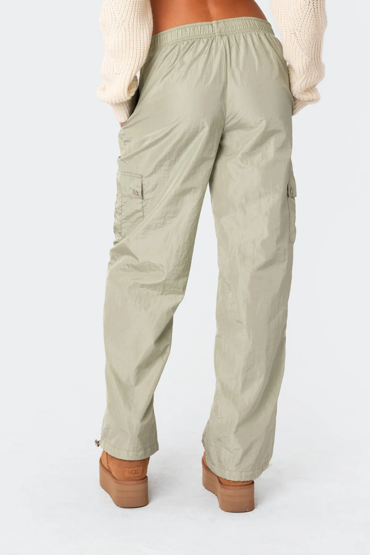 Roy Low Rise Nylon Cargo Pants sold by Edikted product image thumbnail 5