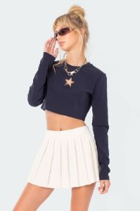 Missing Star Crop Top sold by Edikted