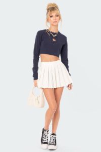 Missing Star Crop Top sold by Edikted