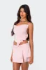 Nala Asymmetric Ruffle Top sold by Edikted