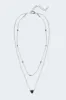 Layered Heart Necklace sold by Edikted