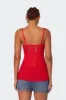 Mimosa Sheer Lace Long Tank Top sold by Edikted
