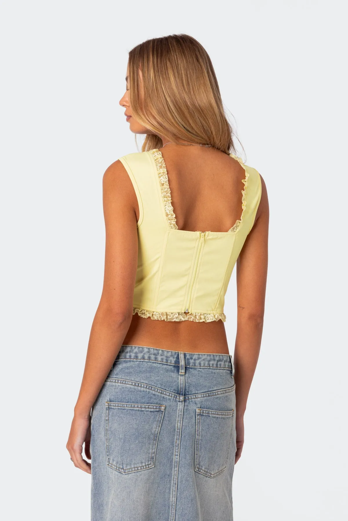 Button Front Lacey Corset sold by Edikted product image thumbnail 5